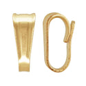 10pcs Real 1/20 14K Gold Filled Locket Bail Clasps, Tiny Small Snap On Pendant Connector, 5.8x2.25mm, JK5-A1