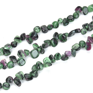 Natural Ruby Zoisite Gemstone Petal Keishi Beads, Irregular, 10mm-20mm, Hole ID 1mm, 1 Strand/15 Inch, GZ6-13