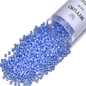 30g Miyuki Delica 11/0 Seed Beads, Opaque Rainbow Medium Blue DB167