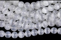 Natural White Selenite Crystal Gemstone Round Beads, 15 Inch/1 Strand, Size Selections: 6mm/8mm/10mm