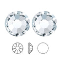 10pcs Genuine Preciosa MAXIMA Chaton Rose Round Flat Back Crystal Rhinestone, Foil Back, Crystal Clear, SS40, 8.14-8.67mm, Prm-S401