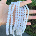 Natural Frosted Weathered White Agate Gemstone Round Beads, 1 Strand/15 Inch, Size Selections: 6mm/8mm/10mm