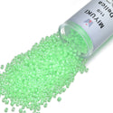 30g Miyuki Delica 11/0 Seed Beads, Translucent Luminous Mint Green DB2040