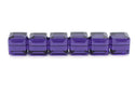 24pcs Adabele Austrian Faceted Cube Crystal Beads #5601, Purple, Size Selections: 4mm/6mm/8mm