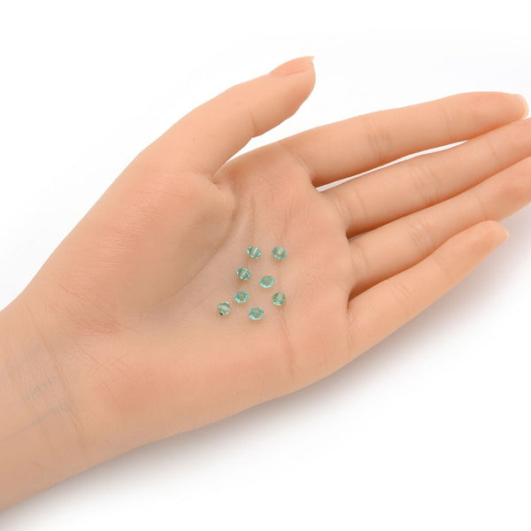 100pcs Preciosa Faceted Bicone Crystal Beads, Caribbean Sea (Blue), Size Selections: 3mm/4mm/6mm