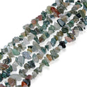 Natural Indian Agate Gemstone Chip Beads, Free Form, 5mm-8mm, Hole ID 1mm, 1 Strand/31 Inch, GZ1-23