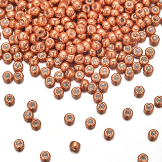 50g Miyuki Rocaille 8/0 Round Seed Beads Opaque Galvanized muscat RR-1072