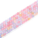 Natural Morganite Jade Gemstone Faceted Round Beads, 10mm, Hole ID 1mm, 14 Inch/1 Strand, GH-G25