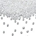 7.5g Miyuki Delica 10/0 Tube Seed Beads, Opaque Luster White Pearl DBM201