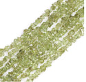 Natural Green Peridot Gemstones Chip Beads, Free Form, 5mm-8mm, Hole ID 1mm, 1 Strand/31 Inch, GZ1-17