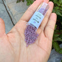 30g Miyuki Delica 11/0 Seed Beads, Matte Metallic Gold Iris Violet DB1066