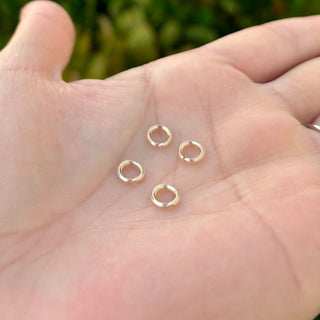 10pcs Real 1/20 14K Gold Filled Split Jump Rings, Size Selections: 5.2mm/6.2mm