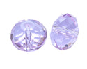 24pcs Adabele Austrian Faceted Rondelle Crystal Beads #5040, Light Violet (Purple), Size Selections: 6x4mm, 8x6mm, 10x8mm
