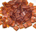 10g Miyuki Full Tila Square Seed Beads 5x5mm, Transparent Dark Amber (TL-134)