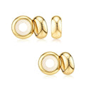 Real Yellow Gold Plated Sterling Silver Rubber Charm Holder Bead Stopper,