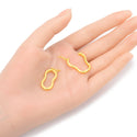2pcs Tarnish Resistant Figure 8 Twister Hinged Necklace Shortener Clasp, 18K Yellow Gold Plated Brass, Size Selections: 9-10mm, 10-11mm, 12-13mm