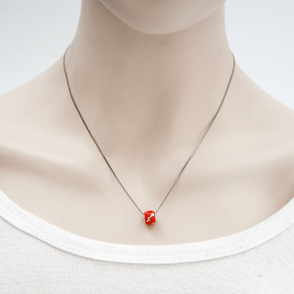 1pc 925 Sterling Silver Sagittarius Zodiac Sign Bead Charm Red Enamel, Compatible with Pandora All Other Charm Bracelets, EC59