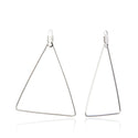 50pcs 304 Surgical Stainless Steel Triangle Beading Hoop Findings