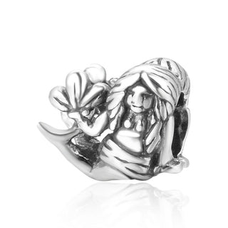 925 Sterling Silver Virgo Zodiac Sign Bead Charm, Compatible with Pandora All Other Charm Bracelets