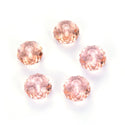 24pcs Adabele Austrian Faceted Rondelle Crystal Beads #5040, Light Padparadscha (Pink), Size Selections: 6x4mm, 8x6mm, 10x8mm