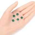 25pcs Adabele Austrian Faceted Flat Round Coin Crystal Beads #5052, Emerald Green, 8mm, Hole ID 1mm, SSMR824