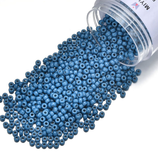 25g Miyuki Rocaille 8/0 Seed Beads Duracoat Opaque Dyed Juniper RR-4485