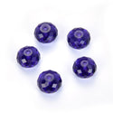 24pcs Adabele Austrian Faceted Rondelle Crystal Beads #5040, Purple, Size Selections: 6x4mm, 8x6mm, 10x8mm