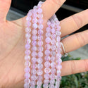 Natural Purple Lavender Jade Gemstone Faceted Flat Round Coin Beads, 6mm, Hole ID 1mm, 15 Inch/1 Strand, GZ13-6