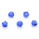 24pcs Adabele Austrian Faceted Helix Spiral Irregular Crystal Beads #5020, Sapphire Blue, 8mm, Hole ID 1.1mm, SSH-813