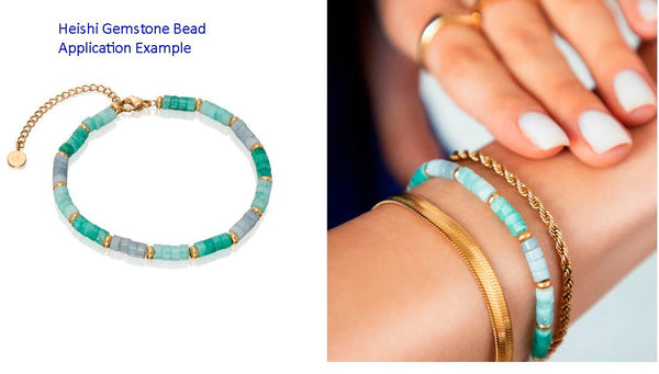 Lab Created Malachite Gemstone Heishi Tube Rondelle Beads, 4x2mm/Small, Hole ID 0.9mm, 14.5 Inch/1 Strand, GH-C34