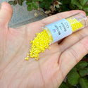 30g Miyuki Delica 11/0 Seed Beads, Opaque Rainbow Yellow DB160