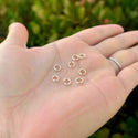 10pcs Real 1/20 14K Gold Filled Split Jump Rings, Size Selections: 5.2mm/6.2mm