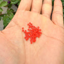 25g Miyuki Rocaille 11/0 Round Seed Beads Opaque Vermillion Red RR-407