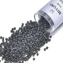 7.5g Miyuki Delica 11/0 Seed Beads, Duracoat Opaque Charcoal Grey DB2368