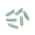 4pcs Natural Green Aventurine Double Point Gemstone Wand, 32mm Loose Cut Stones, G3P-E8