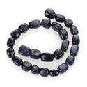 Blue Goldstone Imitation Sandstone Gemstone Tumbled Nugget Beads, Irregular, 10mm-13mm, Hole ID 1mm, 1 Strand/15 Inch, GZ4-6