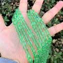 100pcs Creative Club Faceted Cube Crystal Glass Beads, Peridot Green, 8mm, Hole ID 1mm, CCC816