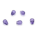24pcs Adabele Austrian Faceted Teardrop Crystal Beads #5500, Tanzanite Purple, 8mm x 6mm, Hole ID 1mm, SST-826