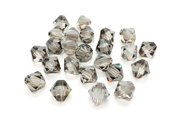 50pcs Adabele Austrian Faceted Bicone Crystal Beads #5301, Smoked Quartz, Size Selections: 6mm/8mm/10mm