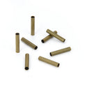 200pcs Smooth 5mm Small Tube Beads, Antique Bronze Plated Brass, Tarnish Resistant, Hole ID Selections: 0.5mm/1.5mm