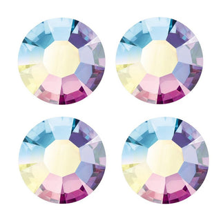 100pcs Genuine Preciosa MAXIMA Chaton Rose Round Flat Back Crystal Rhinestone, Foil Back, Crystal AB, SS16, 3.8-4mm, Prm-S162