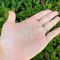 20pcs 925 Sterling Silver Open Jump Rings, 1mm/18 Gauge, Size Selections: 4mm/6mm/8mm/10mm/12mm