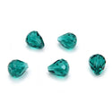 24pcs Adabele Austrian Faceted Teardrop Crystal Beads #5500, Emerald Green, 12mm x 10mm, Hole ID 1.2mm, SST-1224