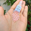 7.5g Miyuki Delica 11/0 Seed Beads, Rainbow Gold Luster Salmon DB207-1