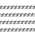 33ft 304 Stainless Steel Diamond Cut Curb Cuban Chain – (3.5mm/5mm)
