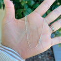 1pc 925 Sterling Silver Beaded Chain Bracelet, 1mm Tiny Round Beads, Length Selections: 6.5 inch/7 inch/7.5 inch