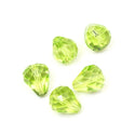 24pcs Adabele Austrian Faceted Teardrop Crystal Beads #5500, Light Olivine Green, 12mm x 10mm, Hole ID 1.2mm, SST-1217