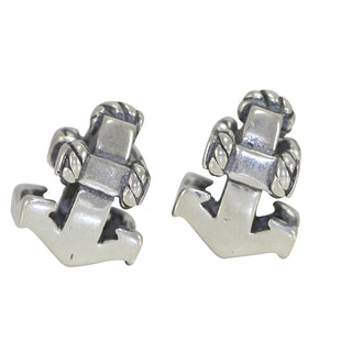 Solid 925 Sterling Silver Sea Anchor Faith Strength Stability Bead Charm