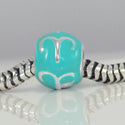 1pc 925 Sterling Silver Aries Zodiac Sign Bead Charm Blue Enamel, Compatible with Pandora All Other Charm Bracelets, EC51