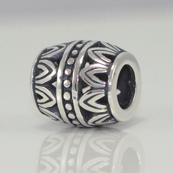 1pc Solid 925 Sterling Silver Glorious Crown Bead Charm, Compatible with Pandora All Other Charm Bracelet, EC126